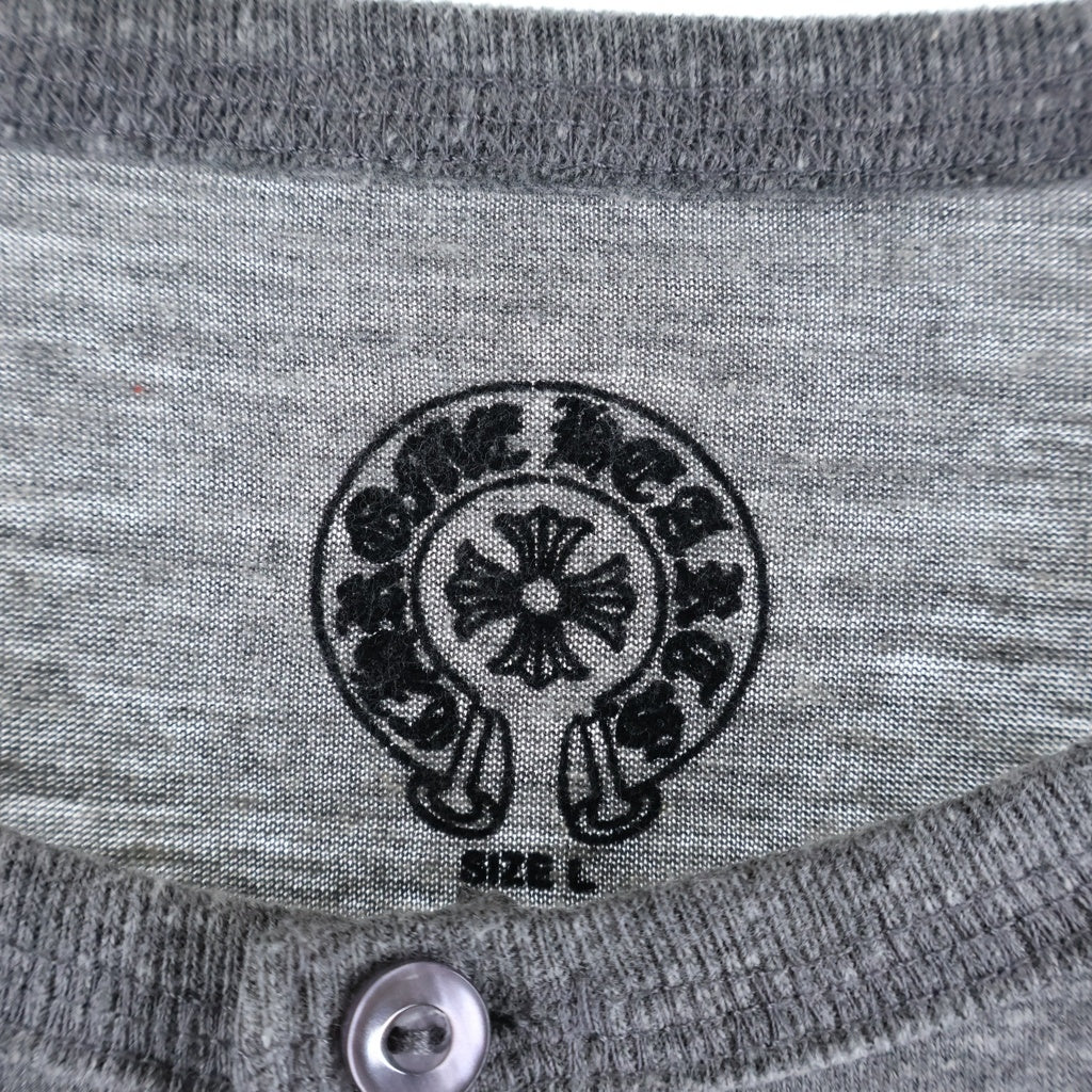 CHROME HEARTS(クロムハーツ) HENRY NECK スタープリント ヘンリーネック 七分丈Tシャツ カットソー グレー