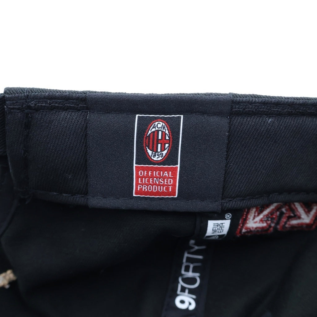 NEW ERA(ニューエラ) ×OFF WHITE ×AC MILAN 2024 オフホワイト エーシーミラン ベースボールキャップ 帽子 ブラック