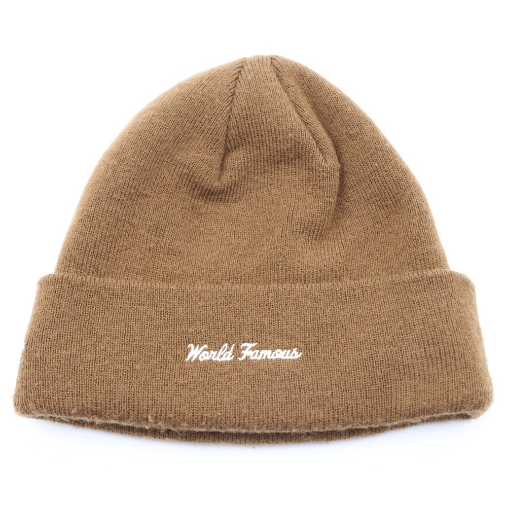SUPREME(シュプリーム) 19AW Box Logo Beanie ボックスロゴデザイン ビーニー ニット帽 ブラウン