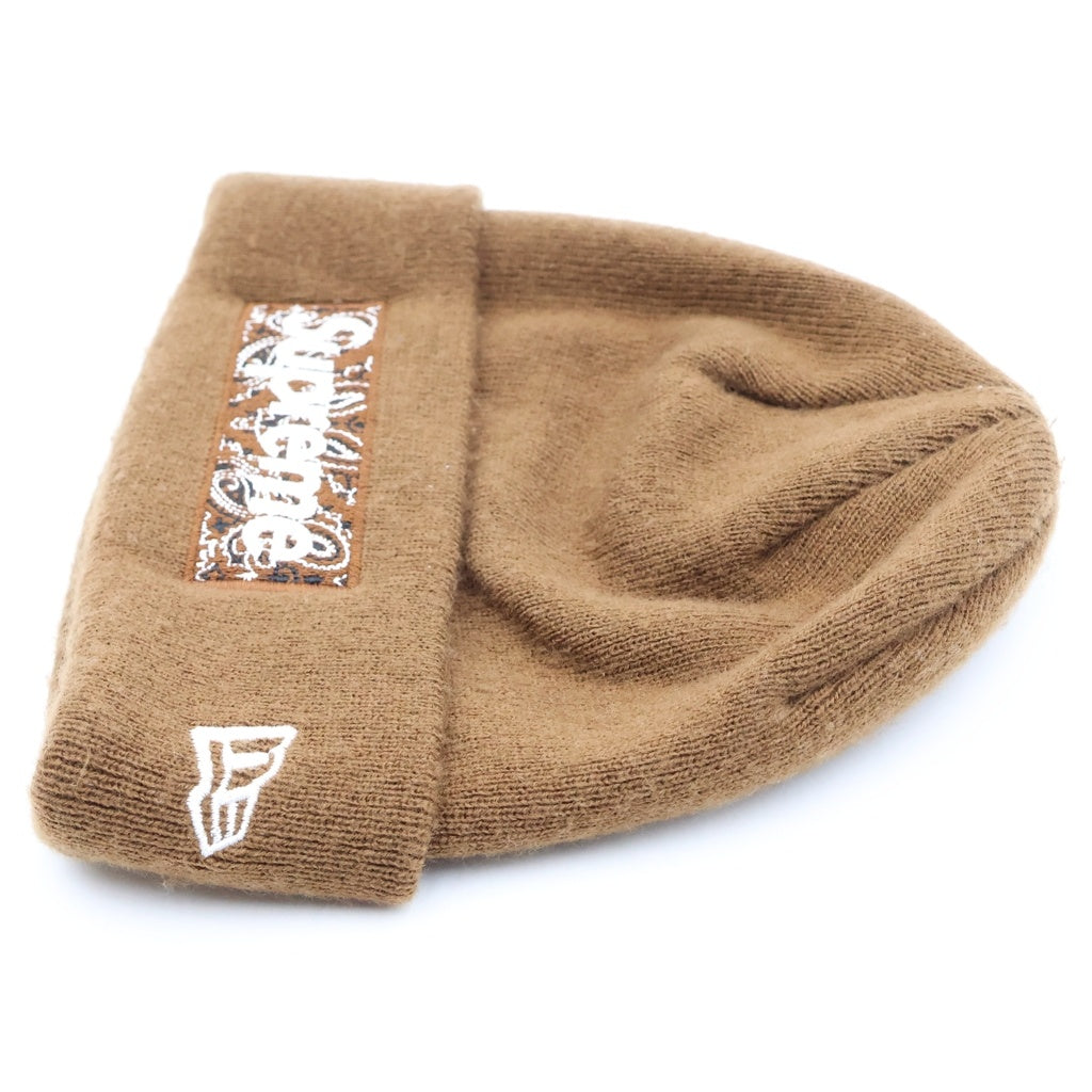 SUPREME(シュプリーム) 19AW Box Logo Beanie ボックスロゴデザイン ビーニー ニット帽 ブラウン