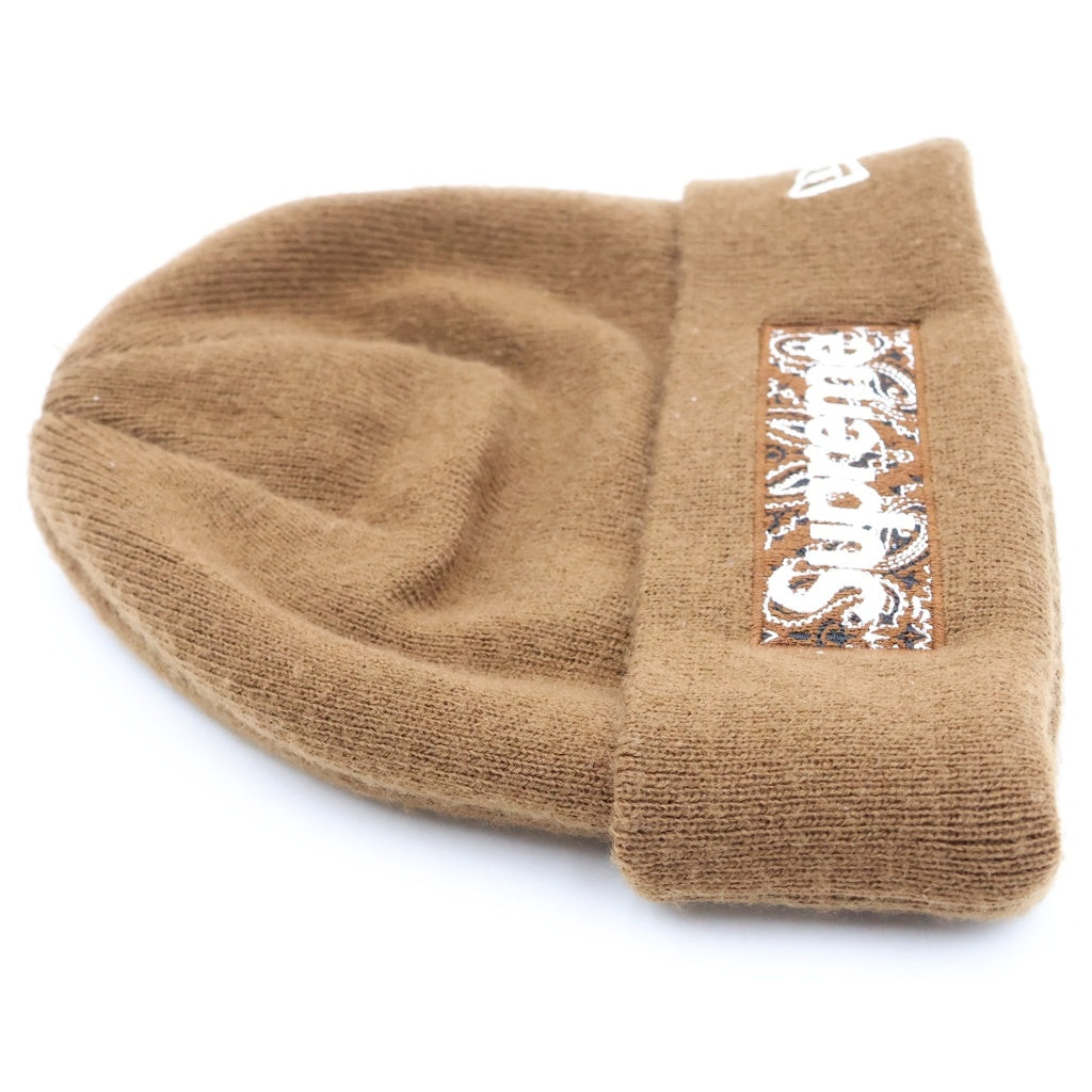 SUPREME(シュプリーム) 19AW Box Logo Beanie ボックスロゴデザイン ビーニー ニット帽 ブラウン