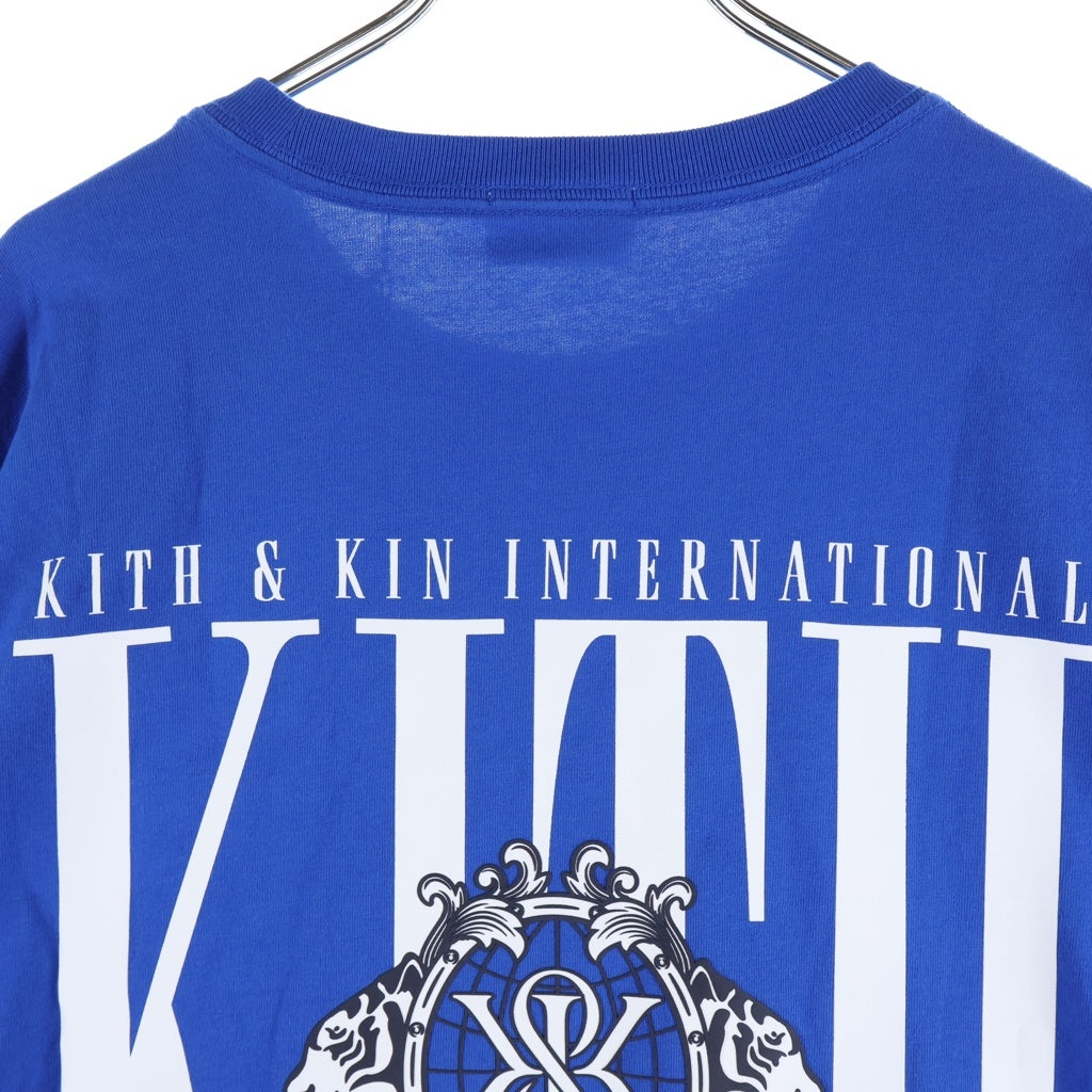 KITH(キス) HONOLULU ホノルル ロゴデザイン クルーネック カットソー 半袖Tシャツ ブルー