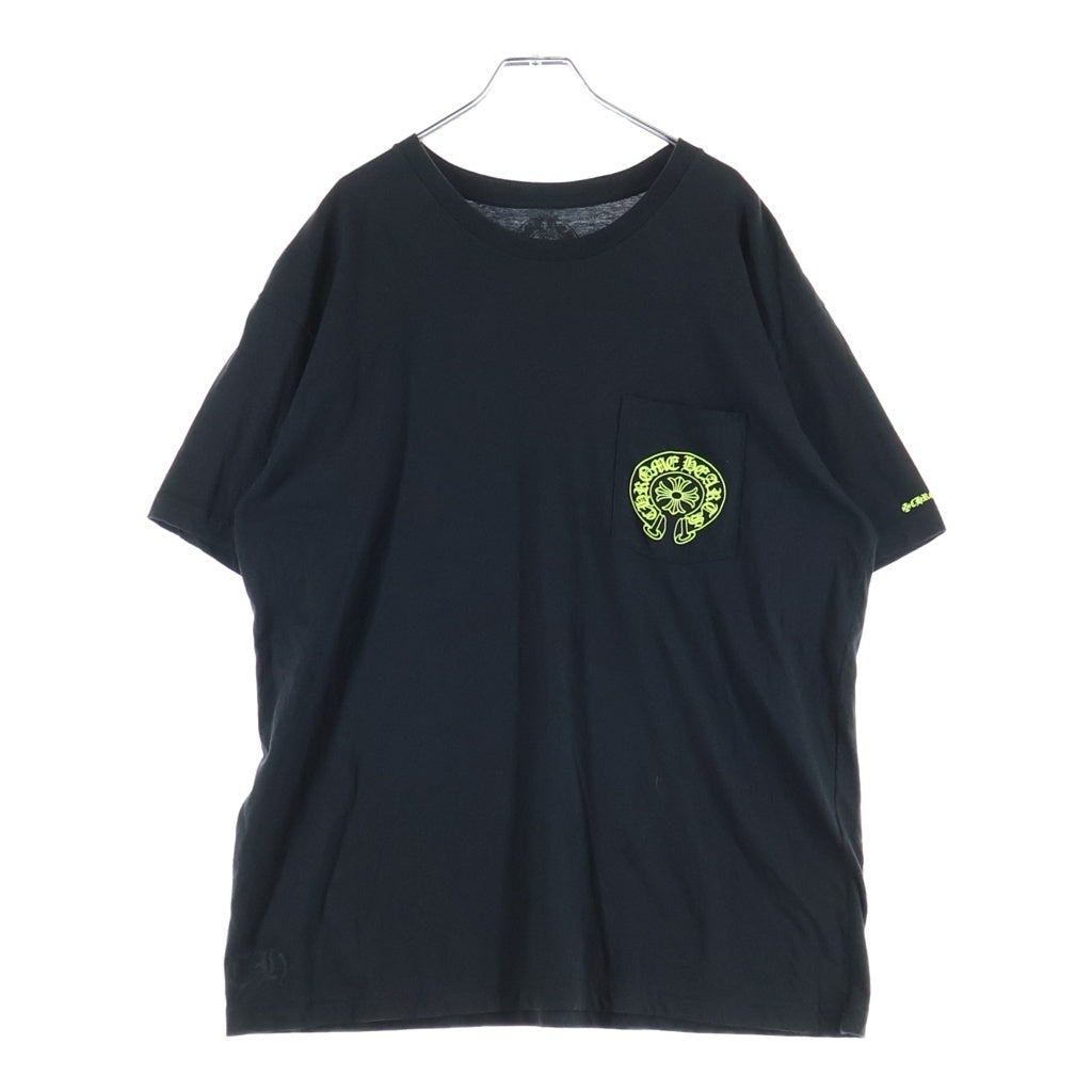 CHROME HEARTS(クロムハーツ) Horseshoe S/S Tee ホースシュープリント 半袖Tシャツ カットソー ブラック/イエロー