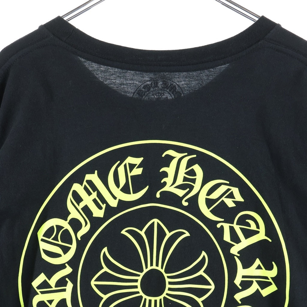 CHROME HEARTS(クロムハーツ) Horseshoe S/S Tee ホースシュープリント 半袖Tシャツ カットソー ブラック/イエロー