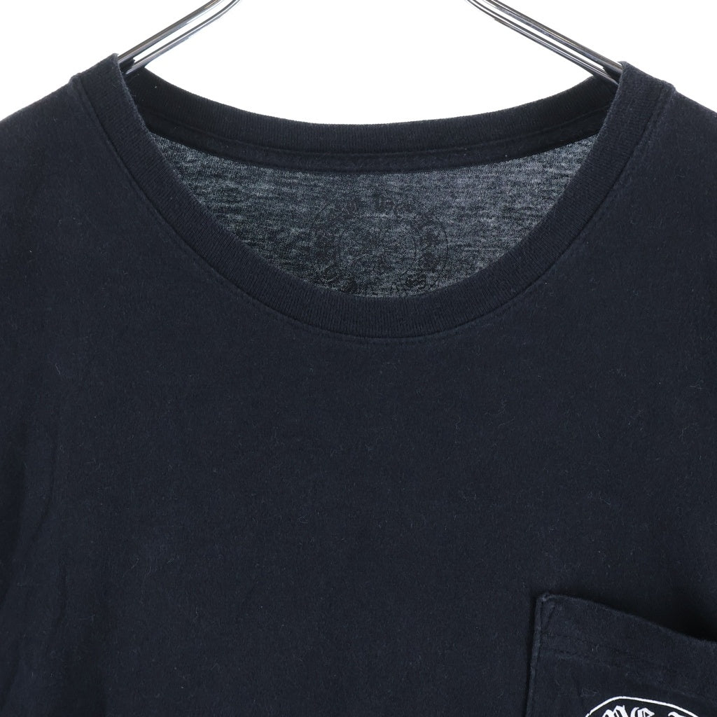 CHROME HEARTS(クロムハーツ) HORSESHOE S/S TEE ホースシュープリント ポケット半袖Tシャツ カットソー ブラック