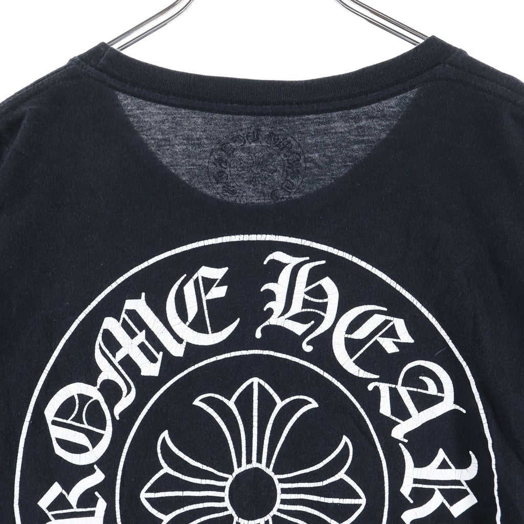 CHROME HEARTS(クロムハーツ) HORSESHOE S/S TEE ホースシュープリント ポケット半袖Tシャツ カットソー ブラック
