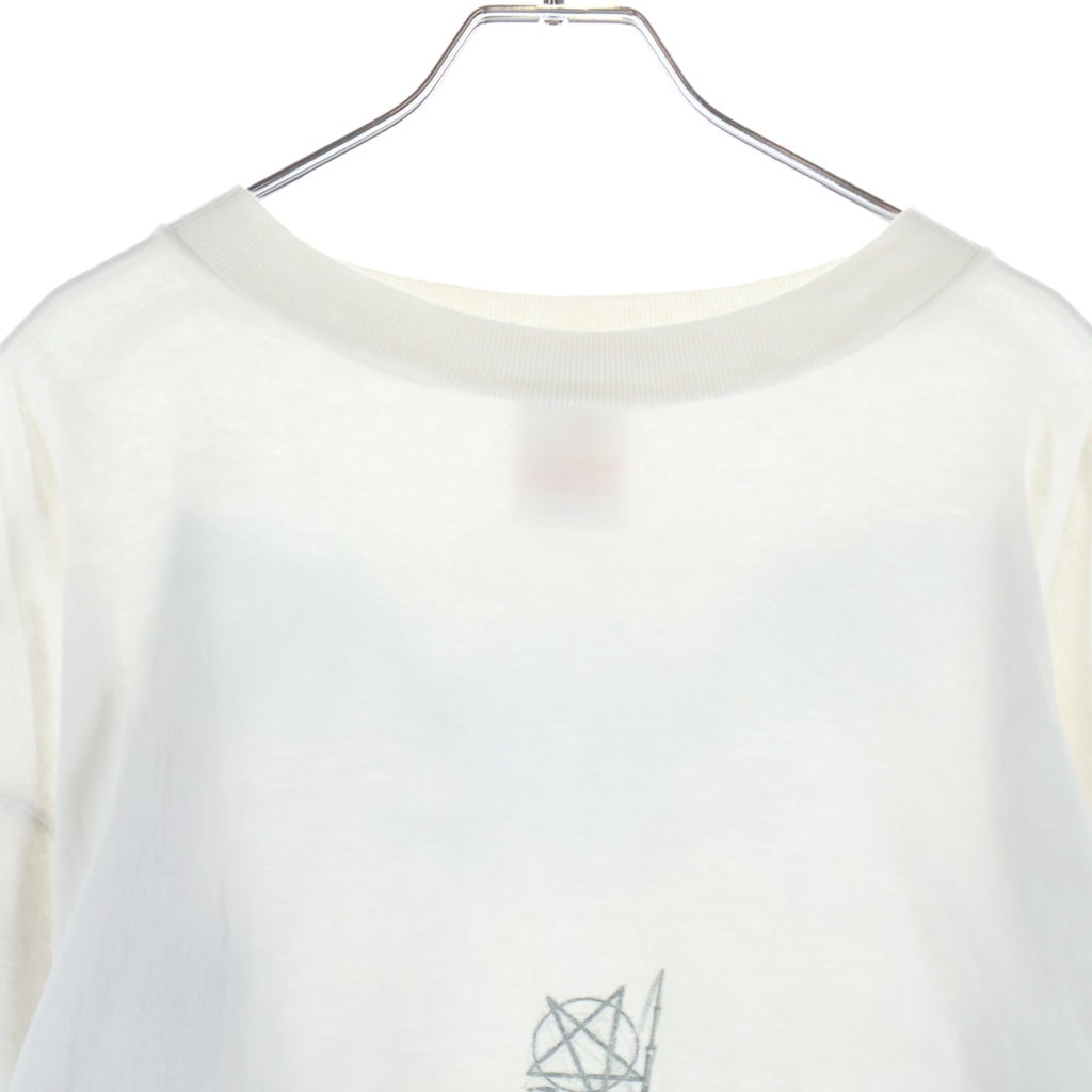 SAINT MICHAEL(セントマイケル) 25AW ×Dr. Woo TATTOO L/S TEE ×ドクターウー 長袖Tシャツ カットソー ホワイト SM-HR8-0000-029