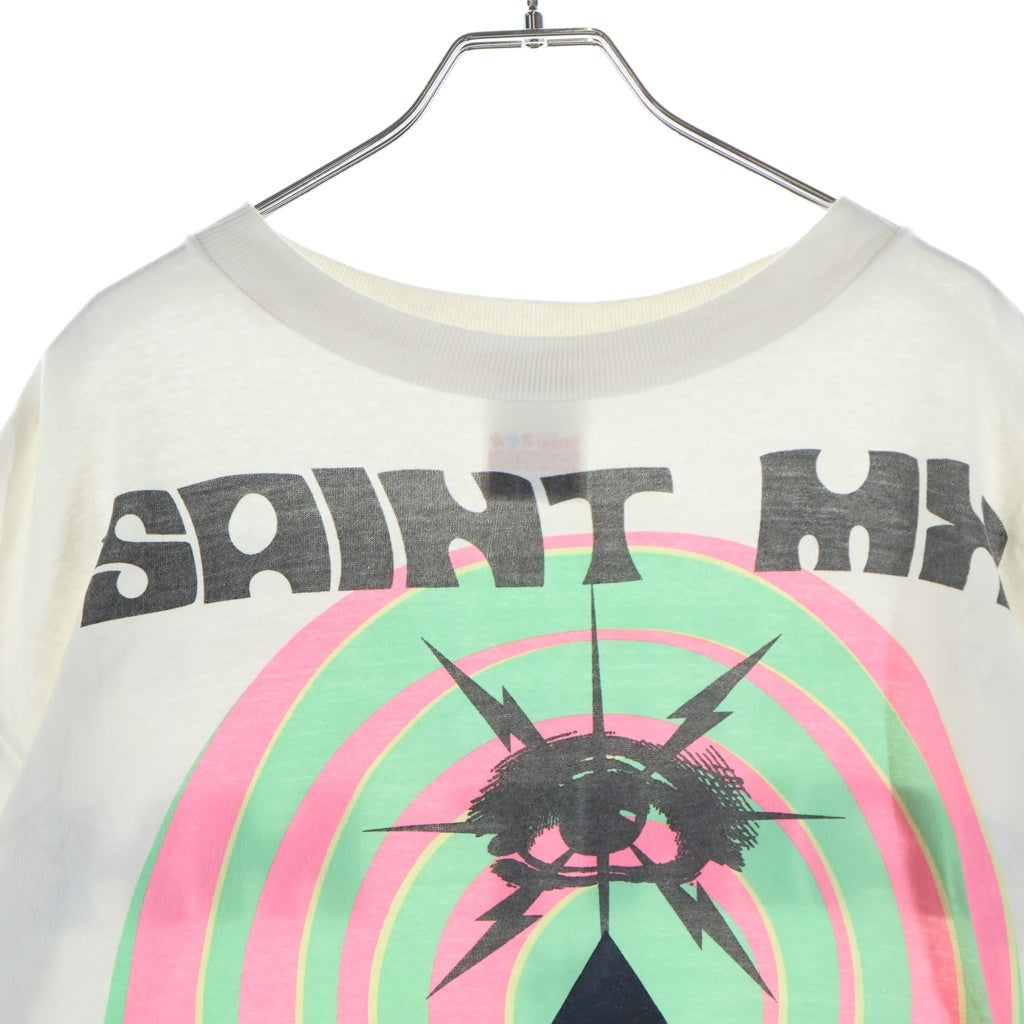 SAINT MICHAEL(セントマイケル) 25SS Graphic Print S/S TEE グラフィックプリント半袖Tシャツ カットソー ホワイト SM-HR1-0000-C18