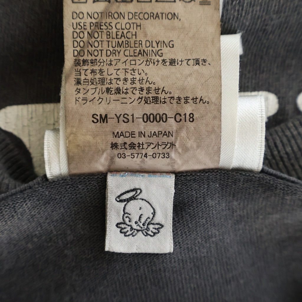 SAINT MICHAEL(セントマイケル) ×Public Enemy パブリックエネミー グラフィックプリント半袖Tシャツ カットソー ブラック SM-YS1-0000-C18