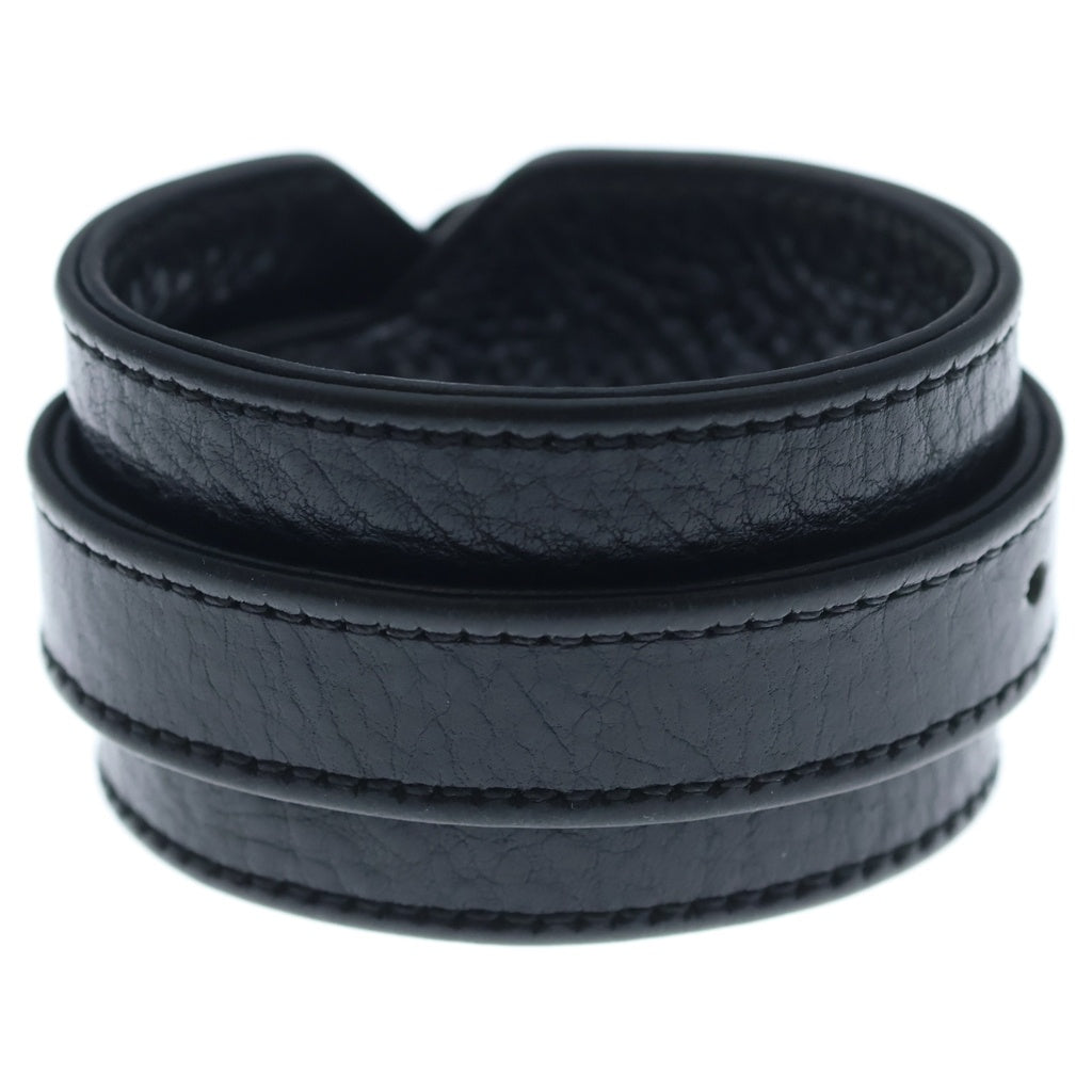 CHROME HEARTS(クロムハーツ) R&R TINY BUCKLE ガンスリンガー タイニーバックル レザーブレスレット チョーカー ブラック/シルバー
