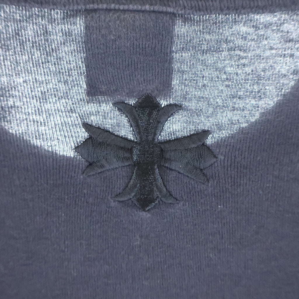 CHROME HEARTS(クロムハーツ) OLD オールド ロゴ刺繍 半袖Tシャツ カットソー ブラック