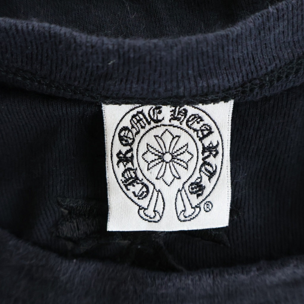 CHROME HEARTS(クロムハーツ) OLD オールド ロゴ刺繍 半袖Tシャツ カットソー ブラック