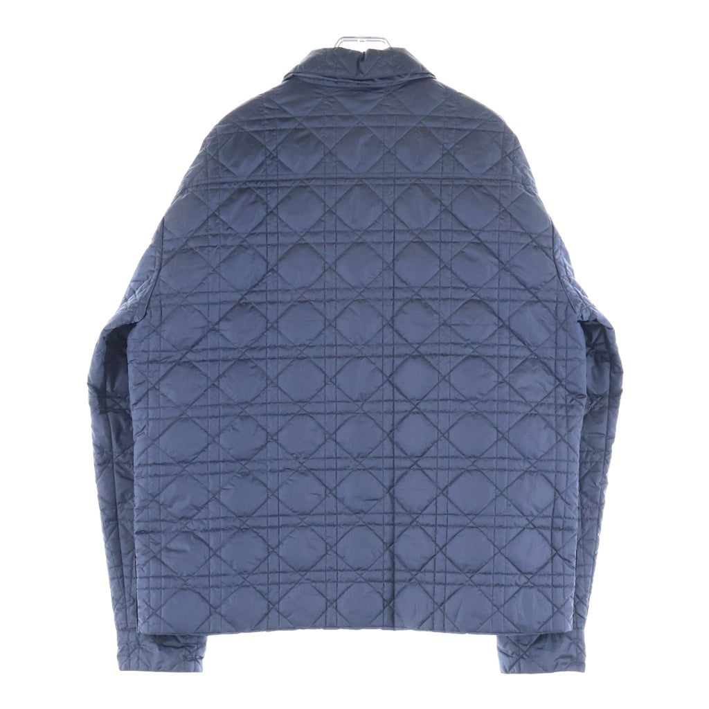 DIOR(ディオール) ロゴワッペン カナージュキルティング ジャケット ブルー 313C509BA767