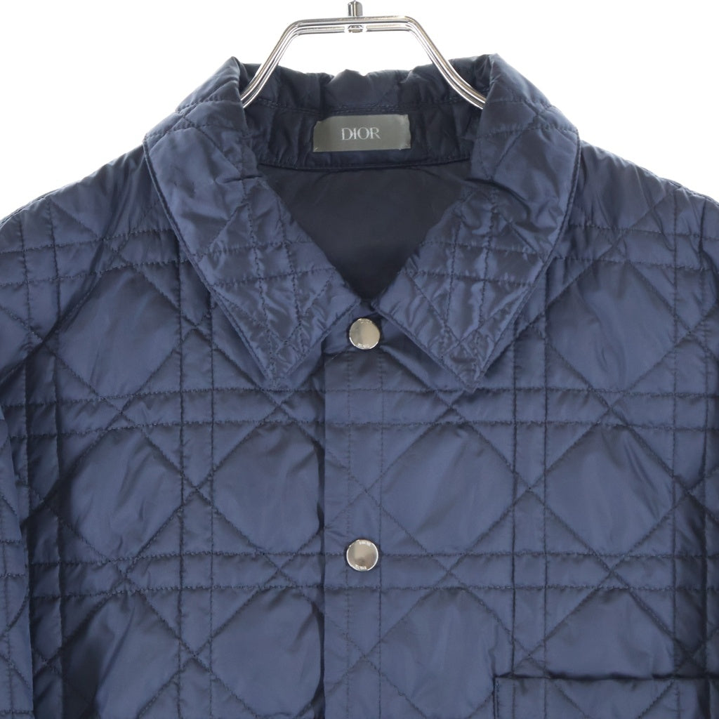 DIOR(ディオール) ロゴワッペン カナージュキルティング ジャケット ブルー 313C509BA767