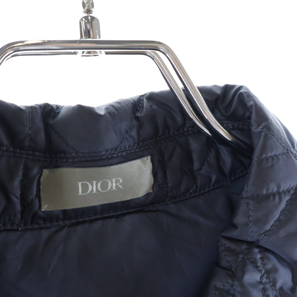 DIOR(ディオール) ロゴワッペン カナージュキルティング ジャケット ブルー 313C509BA767