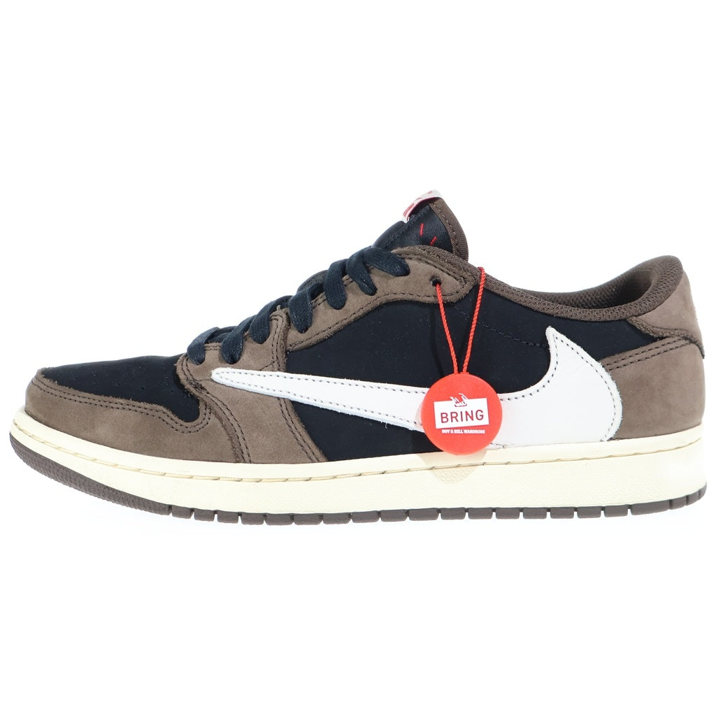 NIKE(ナイキ) ×TRAVIS SCOTT AIR JORDAN 1 LOW OG SP-T トラヴィススコット エアジョーダン ローカットスニーカー ブラウン/ブラック US9/27cm CQ4277-001