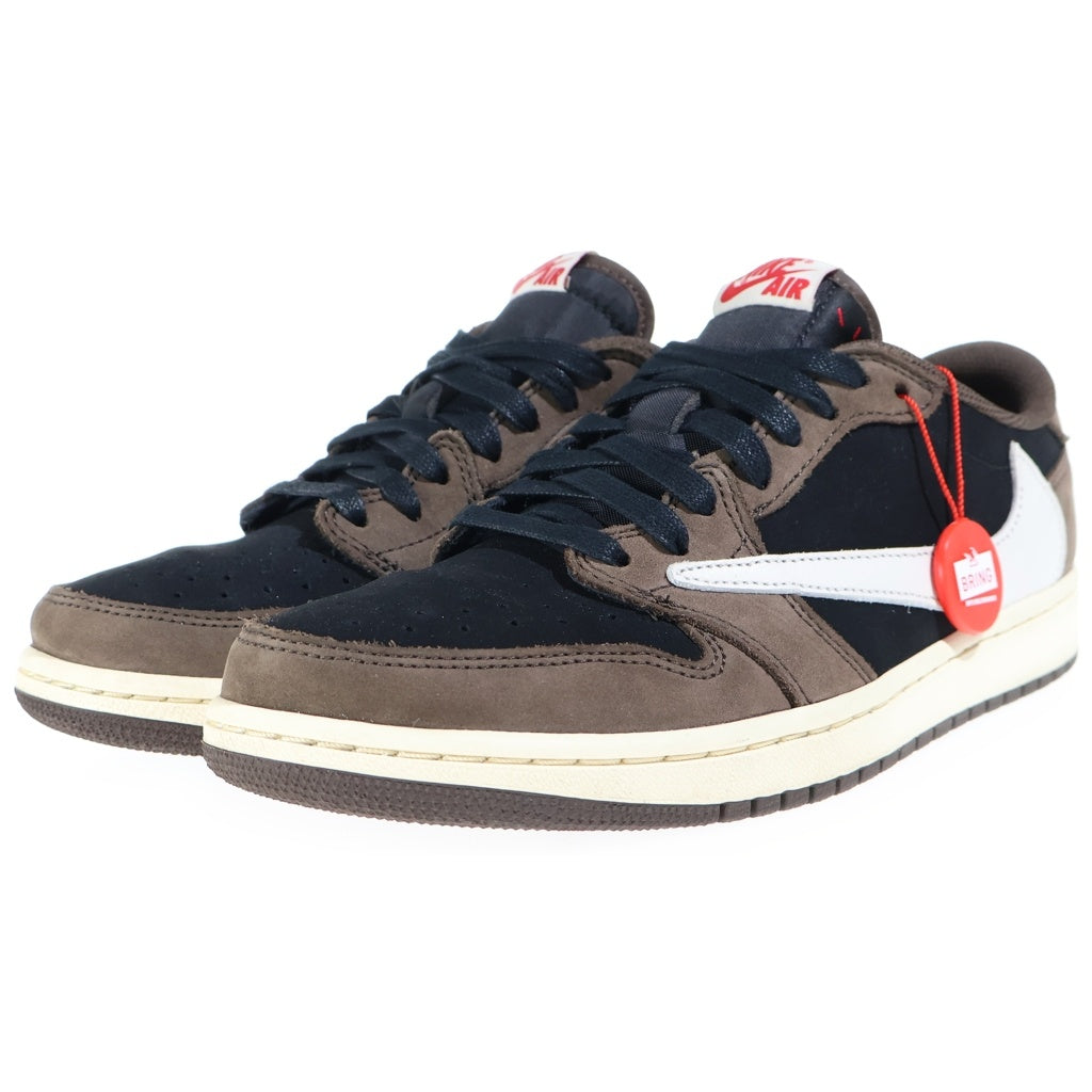 NIKE(ナイキ) ×TRAVIS SCOTT AIR JORDAN 1 LOW OG SP-T トラヴィススコット エアジョーダン ローカットスニーカー ブラウン/ブラック US9/27cm CQ4277-001