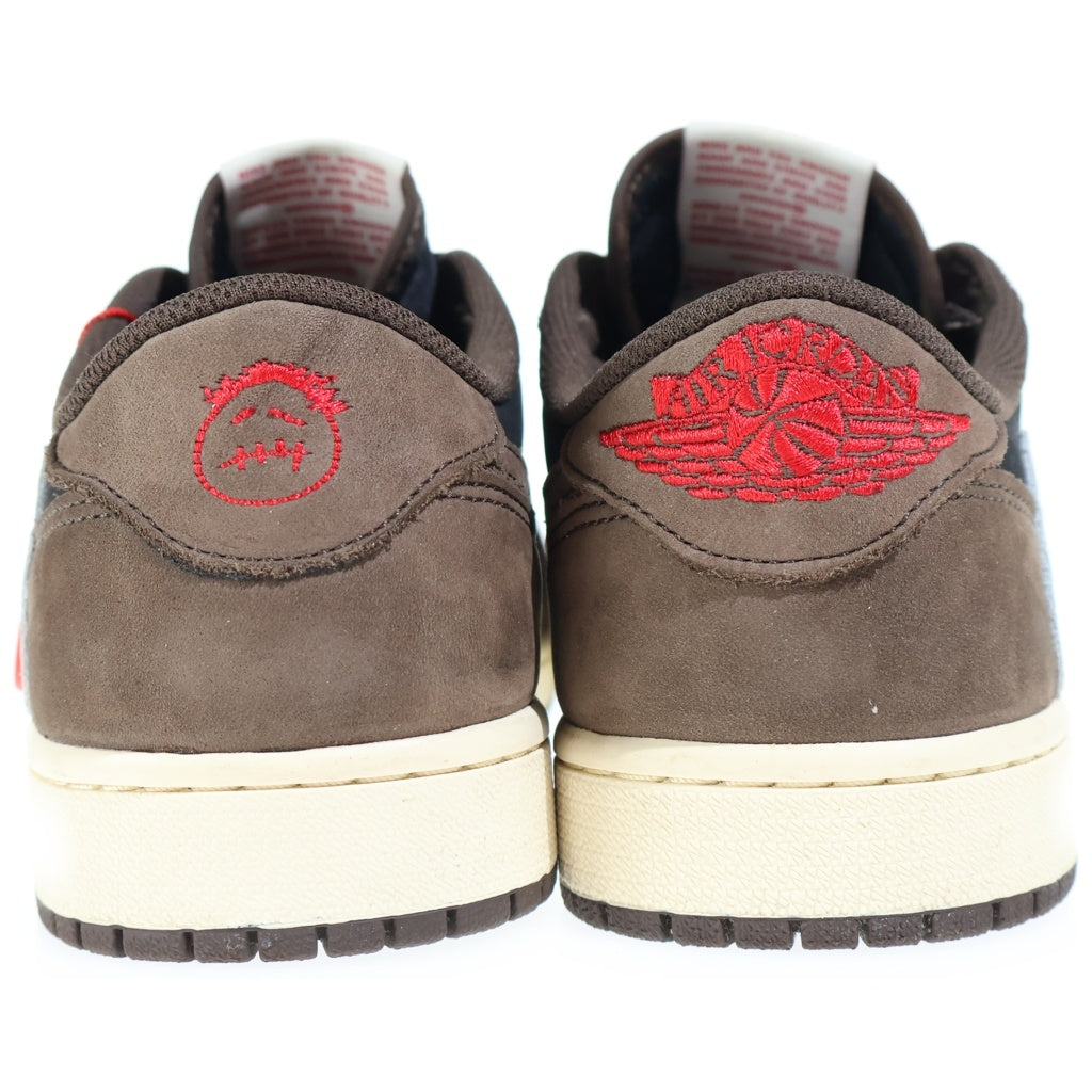 NIKE(ナイキ) ×TRAVIS SCOTT AIR JORDAN 1 LOW OG SP-T トラヴィススコット エアジョーダン ローカットスニーカー ブラウン/ブラック US9/27cm CQ4277-001