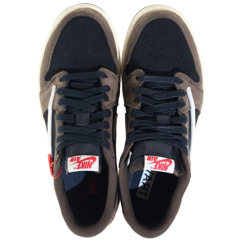 NIKE(ナイキ) ×TRAVIS SCOTT AIR JORDAN 1 LOW OG SP-T トラヴィススコット エアジョーダン ローカットスニーカー ブラウン/ブラック US9/27cm CQ4277-001