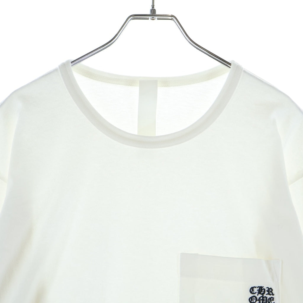 CHROME HEARTS(クロムハーツ) Grp Y Not Light Work Long Sleeve Tee ワイノット ライトワーク ロゴ刺繍 ロングスリーブTシャツ 長袖カットソー ホワイト