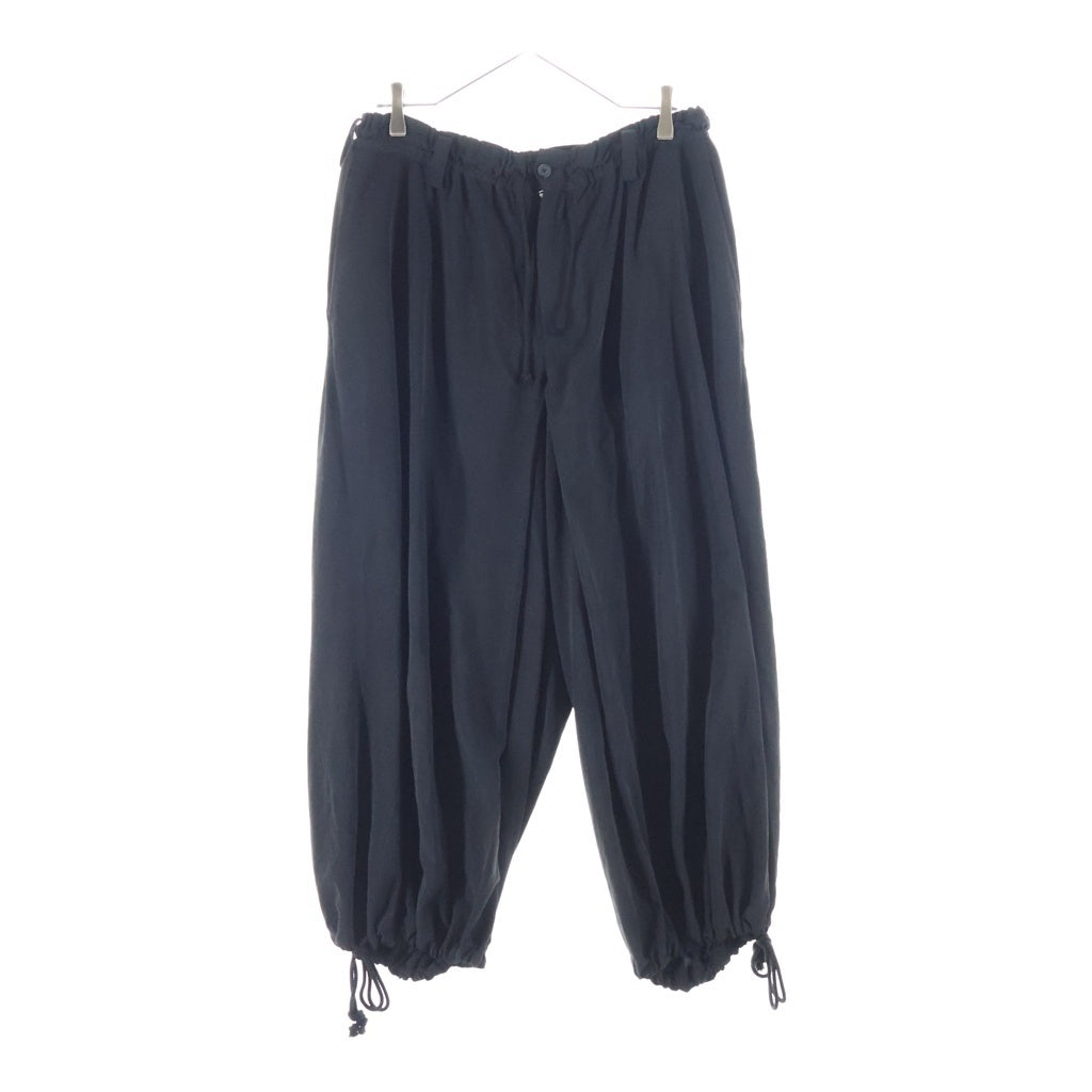 s'yte(サイト) CREPE de CHINE HAKAMA BALLOON PANTS ハカマ バルーンシルエットパンツ ブラック UK-P02-500-1-02