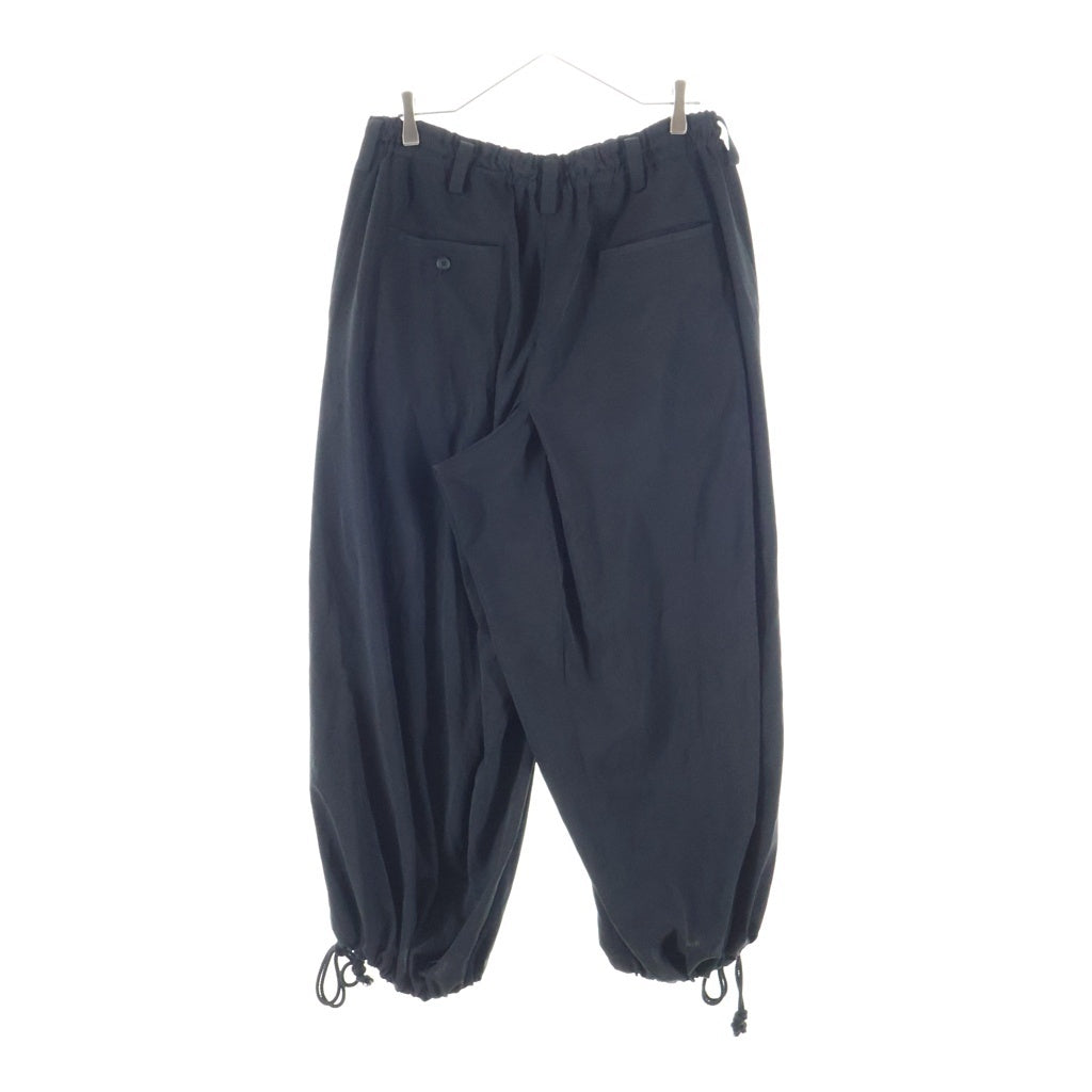s'yte(サイト) CREPE de CHINE HAKAMA BALLOON PANTS ハカマ バルーンシルエットパンツ ブラック UK-P02-500-1-02