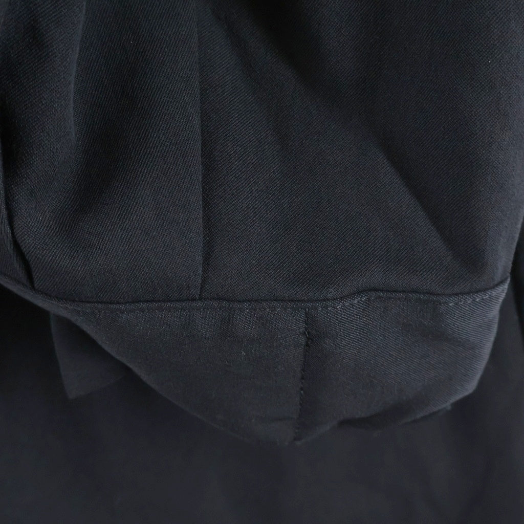 s'yte(サイト) WASHER WOOL GABARDINE MILITARY COAT ウールギャバジン ミニタリーコート ブラック UL-C04-101