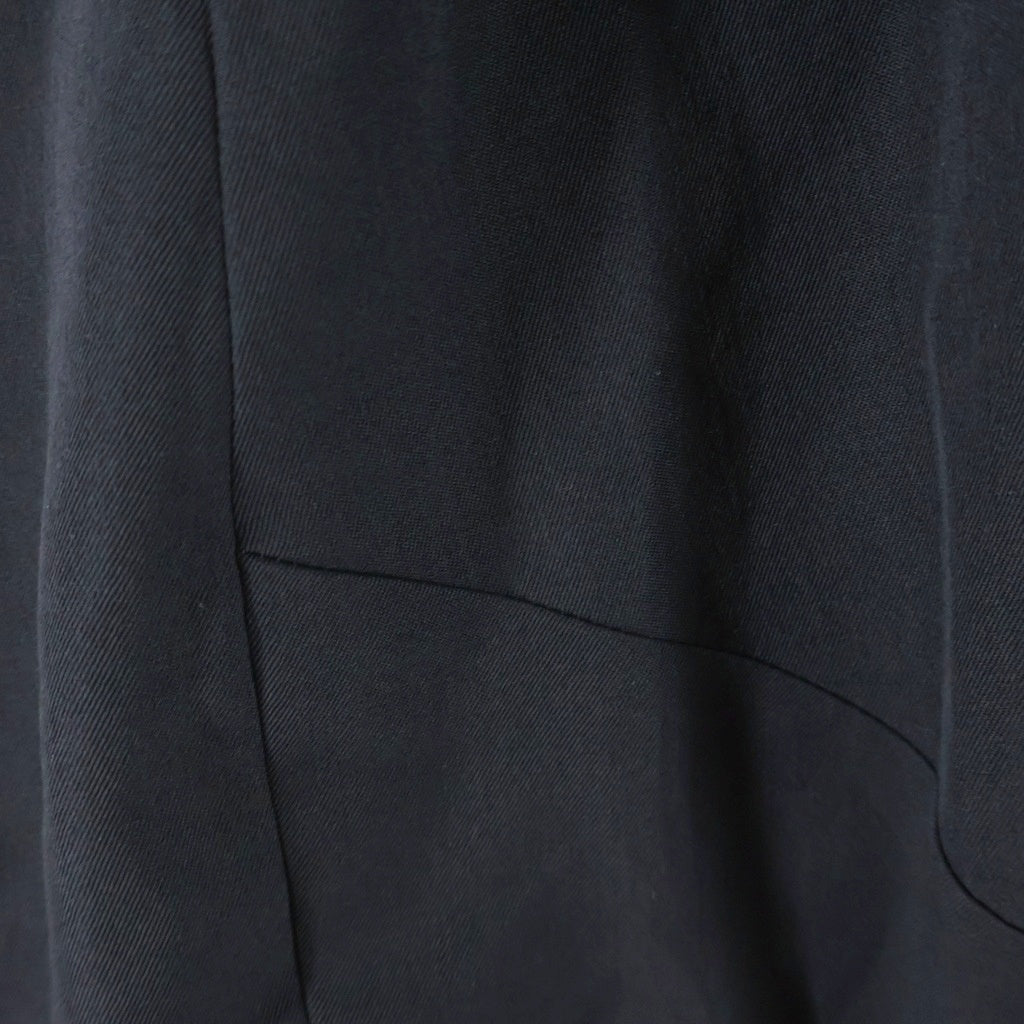 s'yte(サイト) WASHER WOOL GABARDINE MILITARY COAT ウールギャバジン ミニタリーコート ブラック UL-C04-101