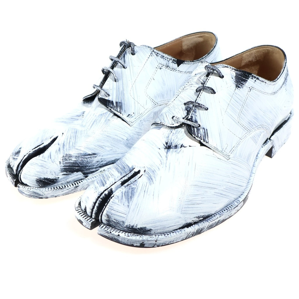 Maison Margiela(メゾンマルジェラ) Bianchetto TABI Lace-up Shoes ペンキ加工 タビ レースアップ レザー シューズ S97WQ0052