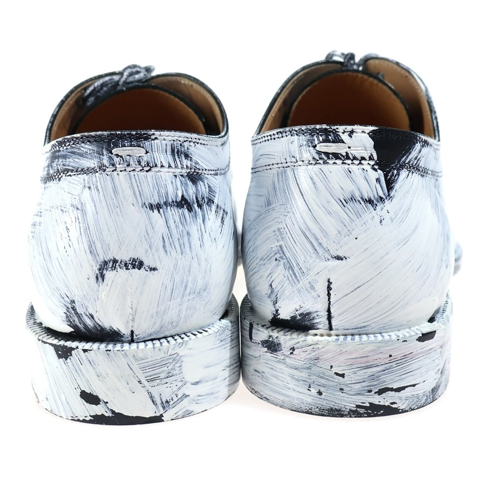 Maison Margiela(メゾンマルジェラ) Bianchetto TABI Lace-up Shoes ペンキ加工 タビ レースアップ レザー シューズ S97WQ0052