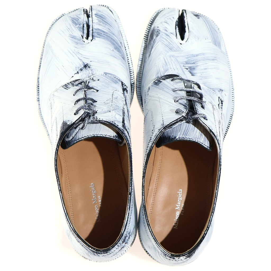 Maison Margiela(メゾンマルジェラ) Bianchetto TABI Lace-up Shoes ペンキ加工 タビ レースアップ レザー シューズ S97WQ0052