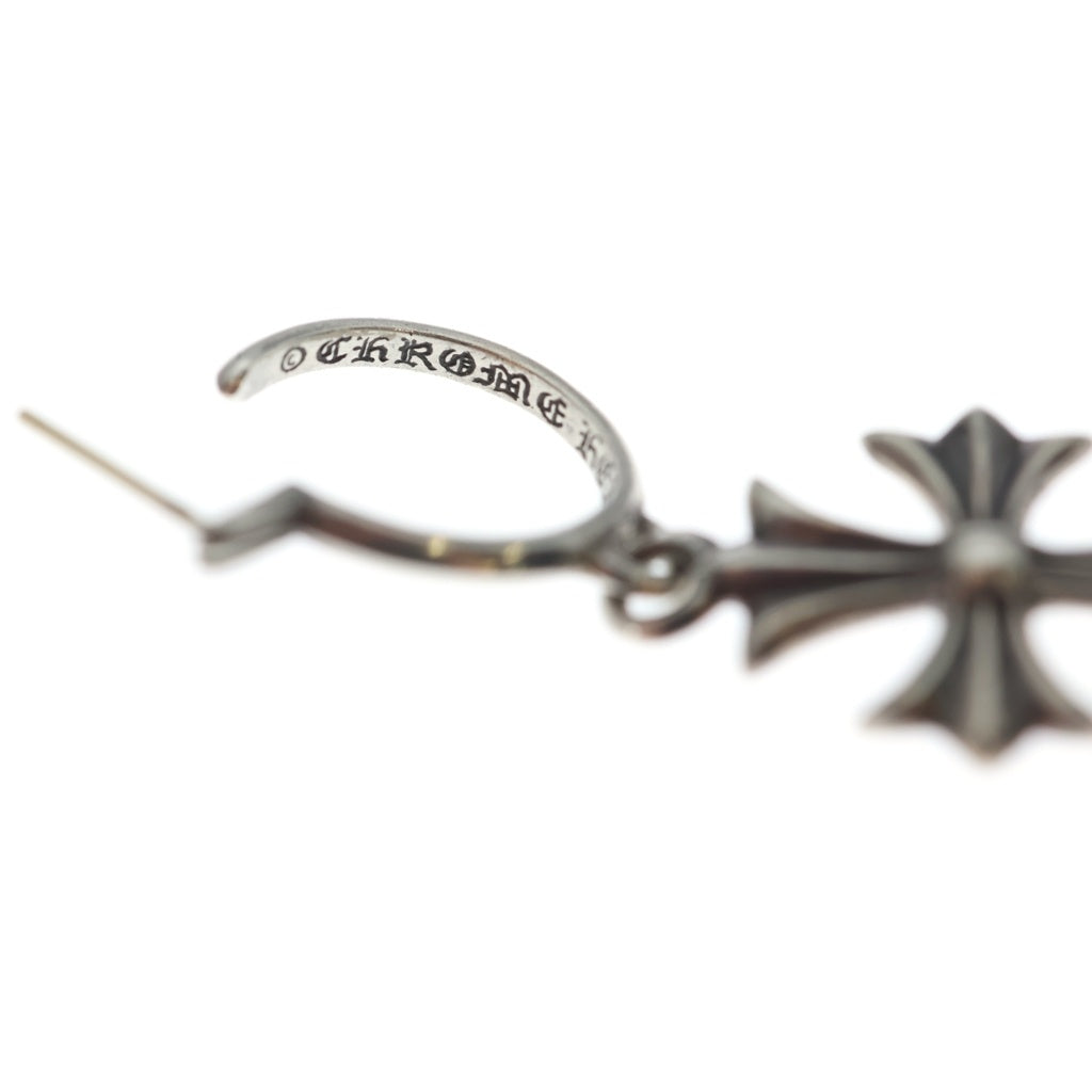 CHROME HEARTS(クロムハーツ) TINY CH CROSS タイニーCHクロス フープピアス シルバー BCA115