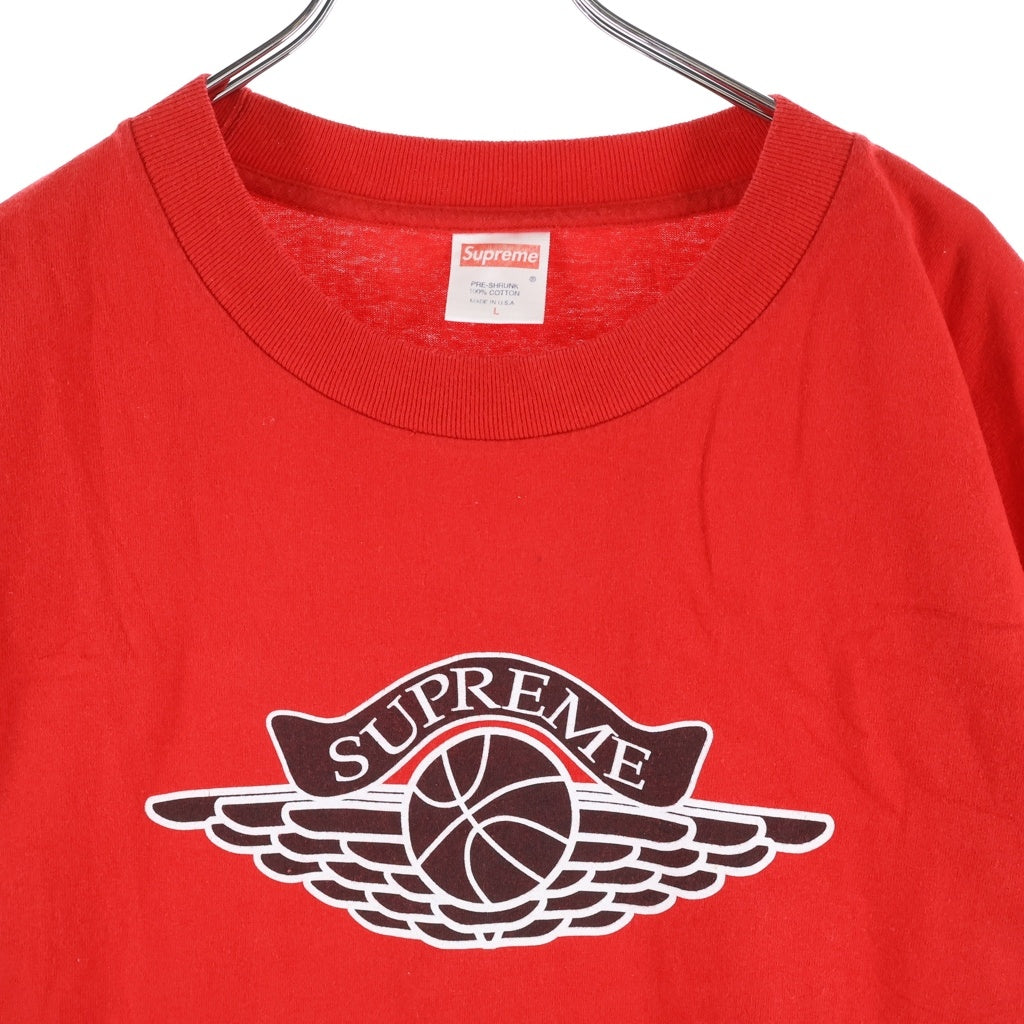 SUPREME(シュプリーム) 90S VINTAGE ×NIKE JORDAN Wing Logo Tee ヴィンテージ ナイキ ジョーダン ウィング ロゴデザイン クルーネック カットソー 半袖Tシャツ レッド