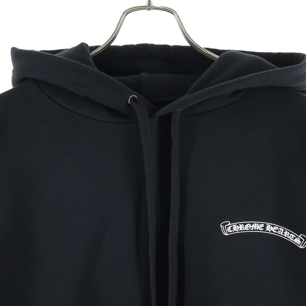 CHROME HEARTS(クロムハーツ) BACK SCROLL LABEL LOGO バックスクロール ラベルロゴ プルオーバー スウェット パーカー ブラック