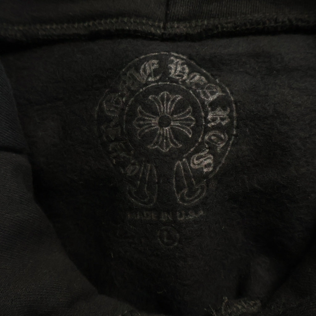 CHROME HEARTS(クロムハーツ) BACK SCROLL LABEL LOGO バックスクロール ラベルロゴ プルオーバー スウェット パーカー ブラック