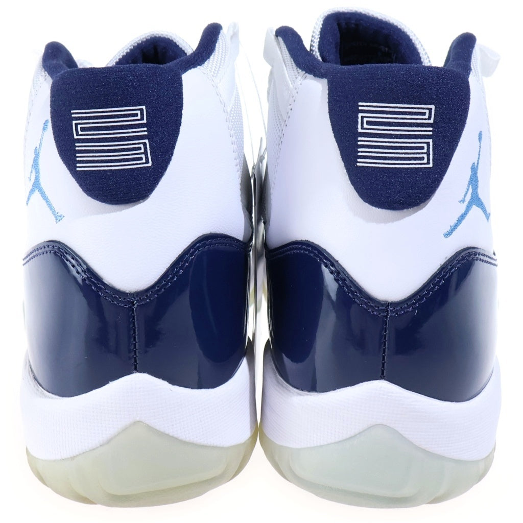 NIKE(ナイキ) AIR JORDAN 11 RETRO WIN LIKE 82 エアジョーダン11 レトロ ウィンライク82 ハイカットスニーカー ホワイト/ブルー US8.5/26.5cm 378037-123