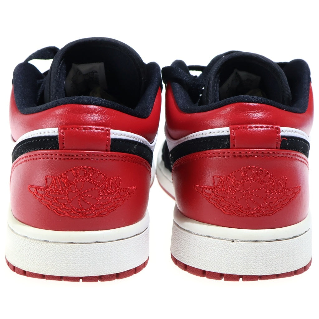 NIKE(ナイキ) AIR JORDAN 1 LOW BLACK TOE エアジョーダン1 ブラックトゥ つま黒 ローカットスニーカー レッド US8/26cm 553558-116
