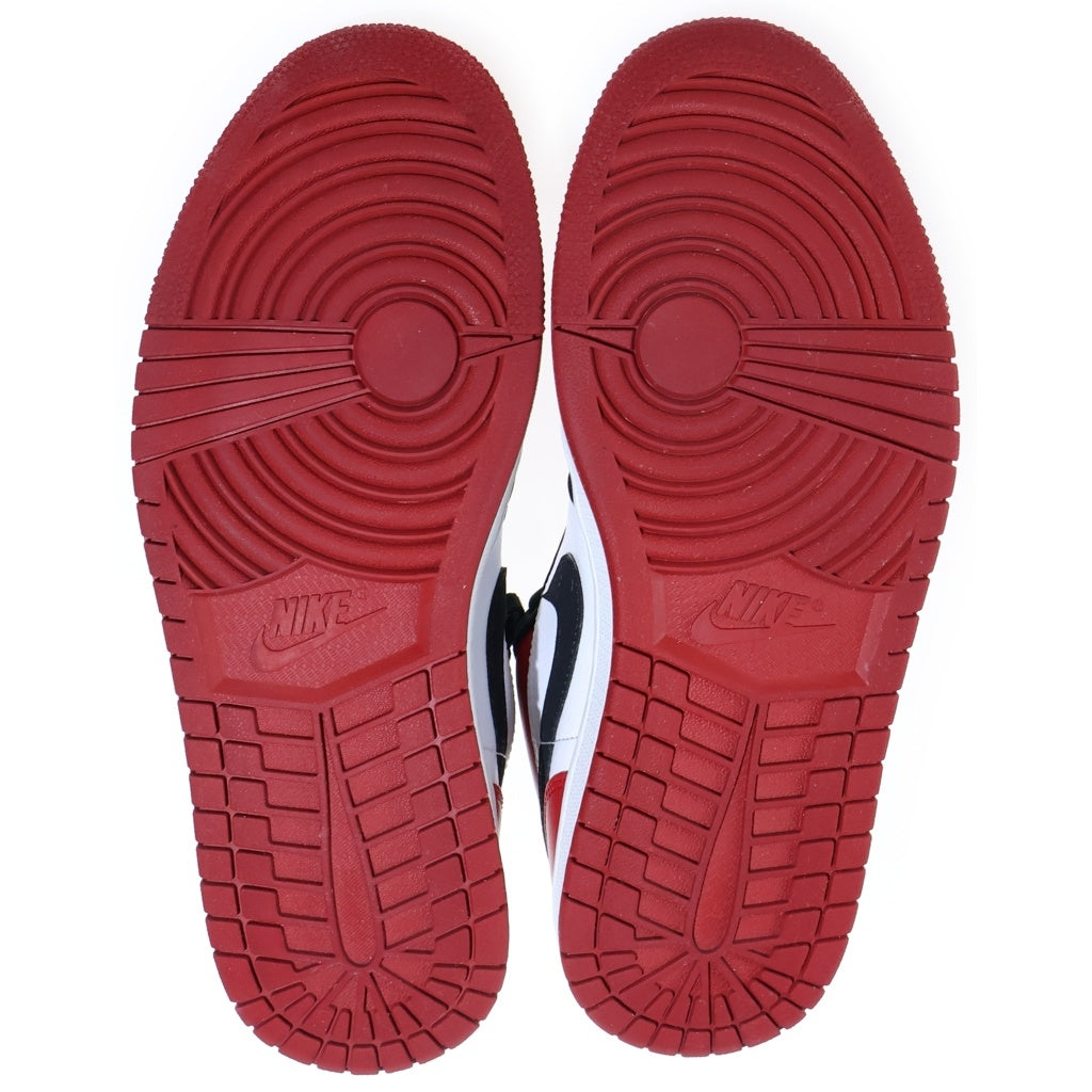 NIKE(ナイキ) AIR JORDAN 1 LOW BLACK TOE エアジョーダン1 ブラックトゥ つま黒 ローカットスニーカー レッド US8/26cm 553558-116