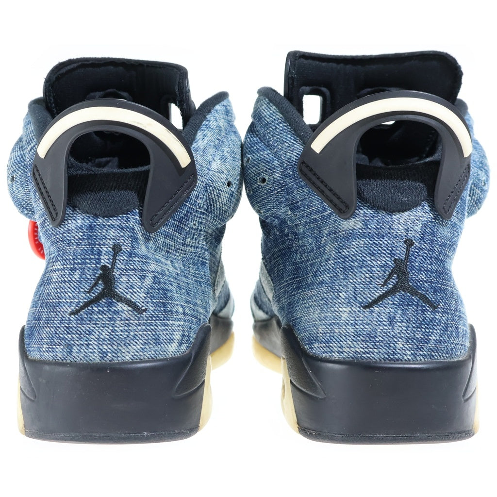 NIKE(ナイキ) AIR JORDAN 6 WASHED DENIM エアジョーダン6 ウォッシュデニム ハイカットスニーカー インディゴ US9/27cm CT5350-401