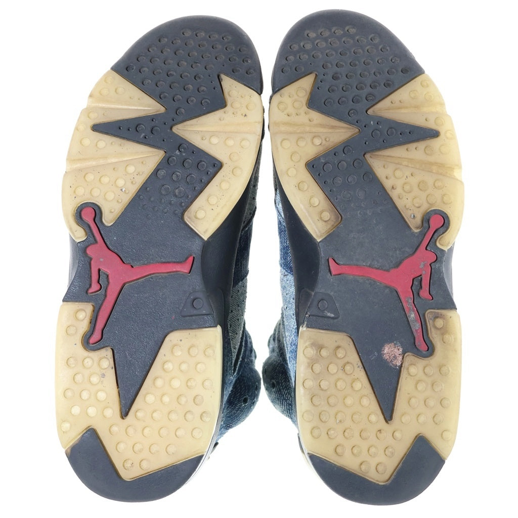 NIKE(ナイキ) AIR JORDAN 6 WASHED DENIM エアジョーダン6 ウォッシュデニム ハイカットスニーカー インディゴ US9/27cm CT5350-401