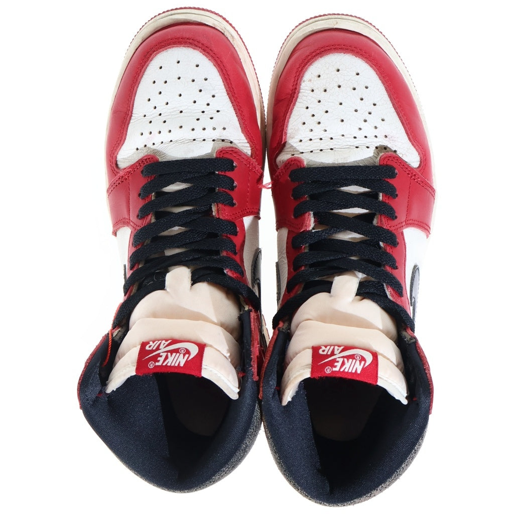 NIKE(ナイキ) Air Jordan 1 High Lost & Found Chicago エアジョーダン1 OG ロスト&ファウンド/シカゴ ハイカットスニーカー レッド US9/27cm DZ5485-612