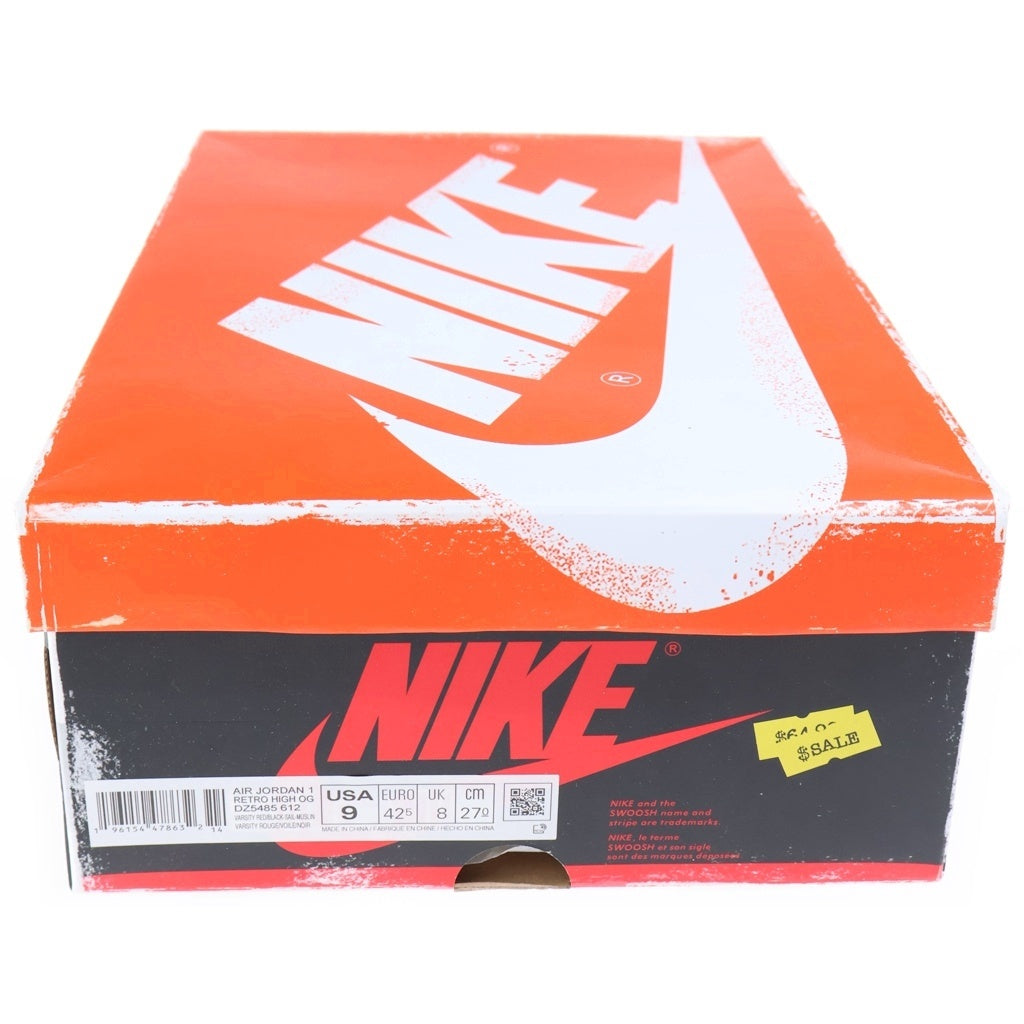 NIKE(ナイキ) Air Jordan 1 High Lost & Found Chicago エアジョーダン1 OG ロスト&ファウンド/シカゴ ハイカットスニーカー レッド US9/27cm DZ5485-612