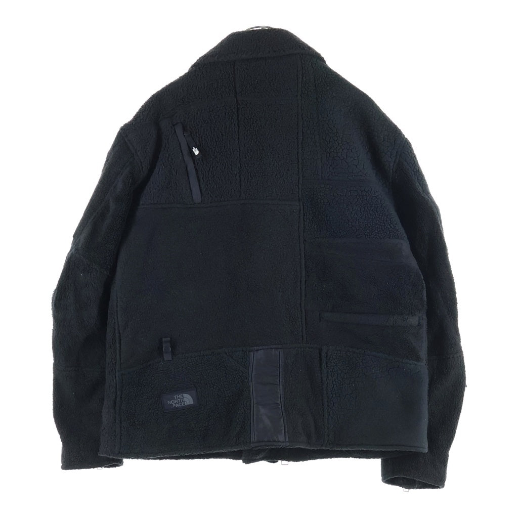 OLD PARK(オールドパーク) FLIIGHT JACKET OUTDOOR アウトドアー ドッキングデザイン フリース フライトジャケット ブラック
