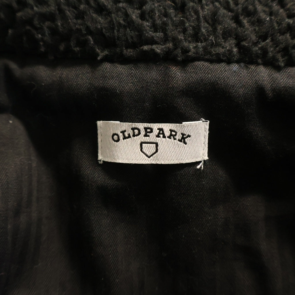 OLD PARK(オールドパーク) FLIIGHT JACKET OUTDOOR アウトドアー ドッキングデザイン フリース フライトジャケット ブラック