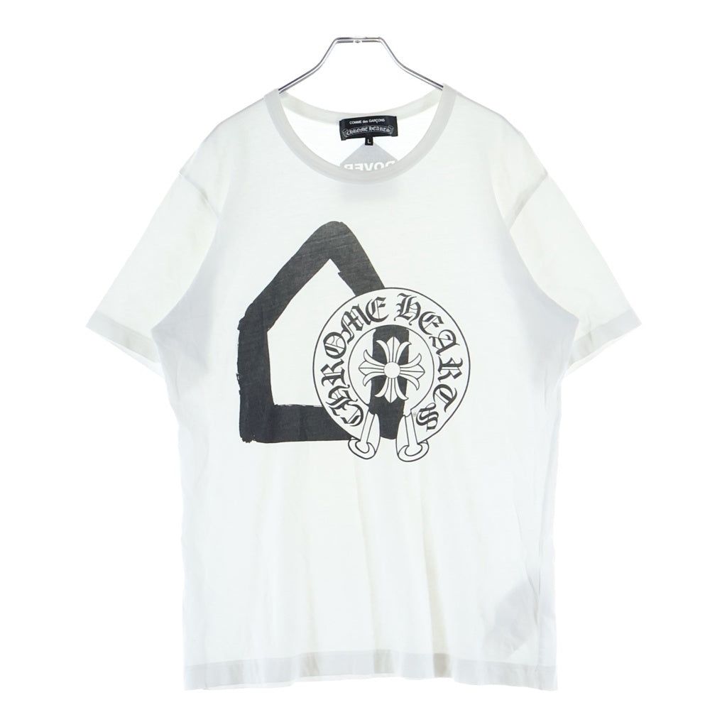 CHROME HEARTS(クロムハーツ) 12SS× COMME des GARCONS Horseshoe Logo Tee ×コムデギャルソンコラボ ホースシューロゴ半袖Tシャツ ホワイト ZI-T002