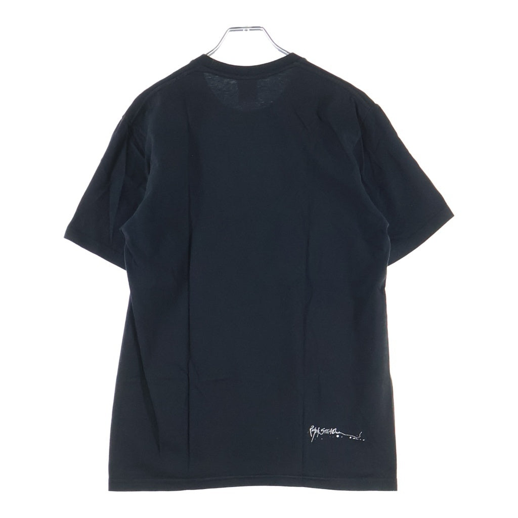 SUPREME(シュプリーム) 22SS Ralph Steadman Box Logo Tee ラルフ スティームマン ボックスロゴデザイン クルーネック カットソー 半袖Tシャツ ブラック