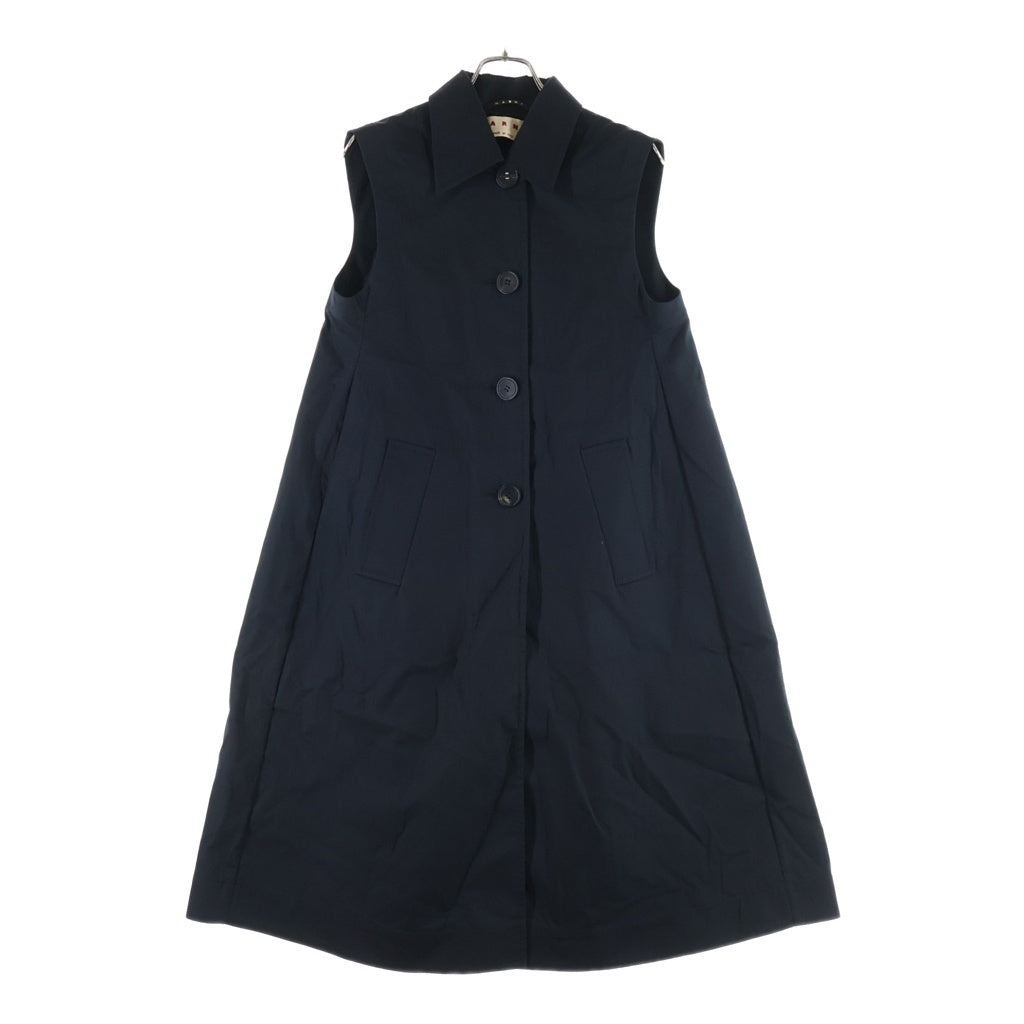 MARNI(マルニ) 24SS コットンキャディ ミディジレ ノースリーブジャケット ブラック レディース GLMA0082A0