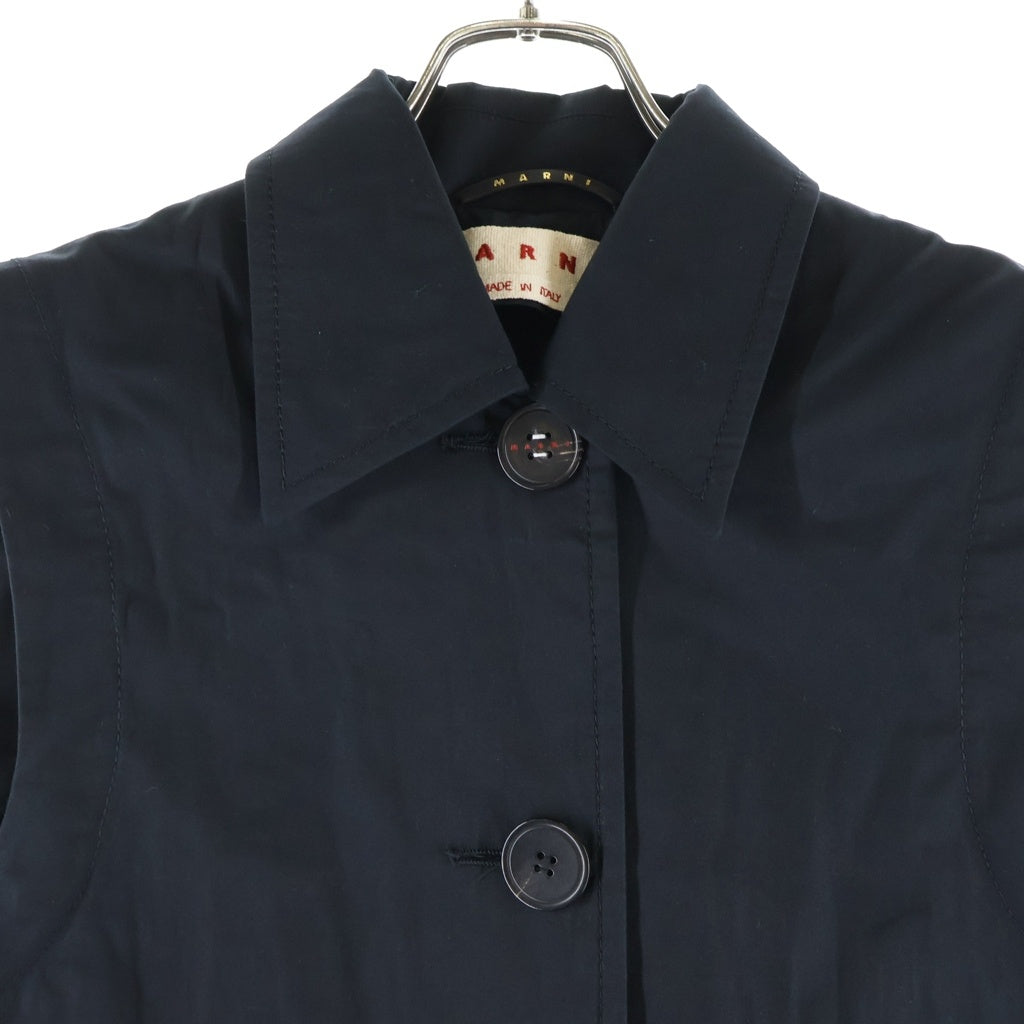 MARNI(マルニ) 24SS コットンキャディ ミディジレ ノースリーブジャケット ブラック レディース GLMA0082A0