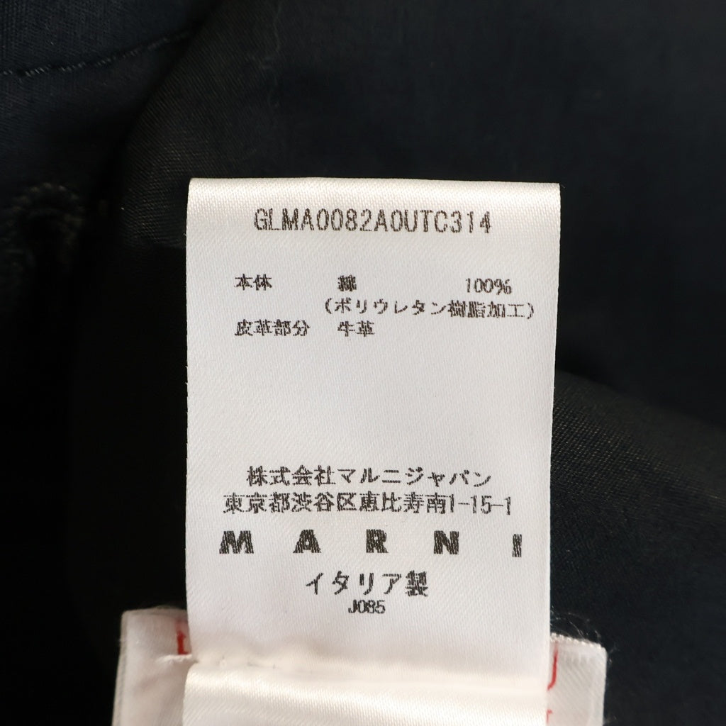 MARNI(マルニ) 24SS コットンキャディ ミディジレ ノースリーブジャケット ブラック レディース GLMA0082A0
