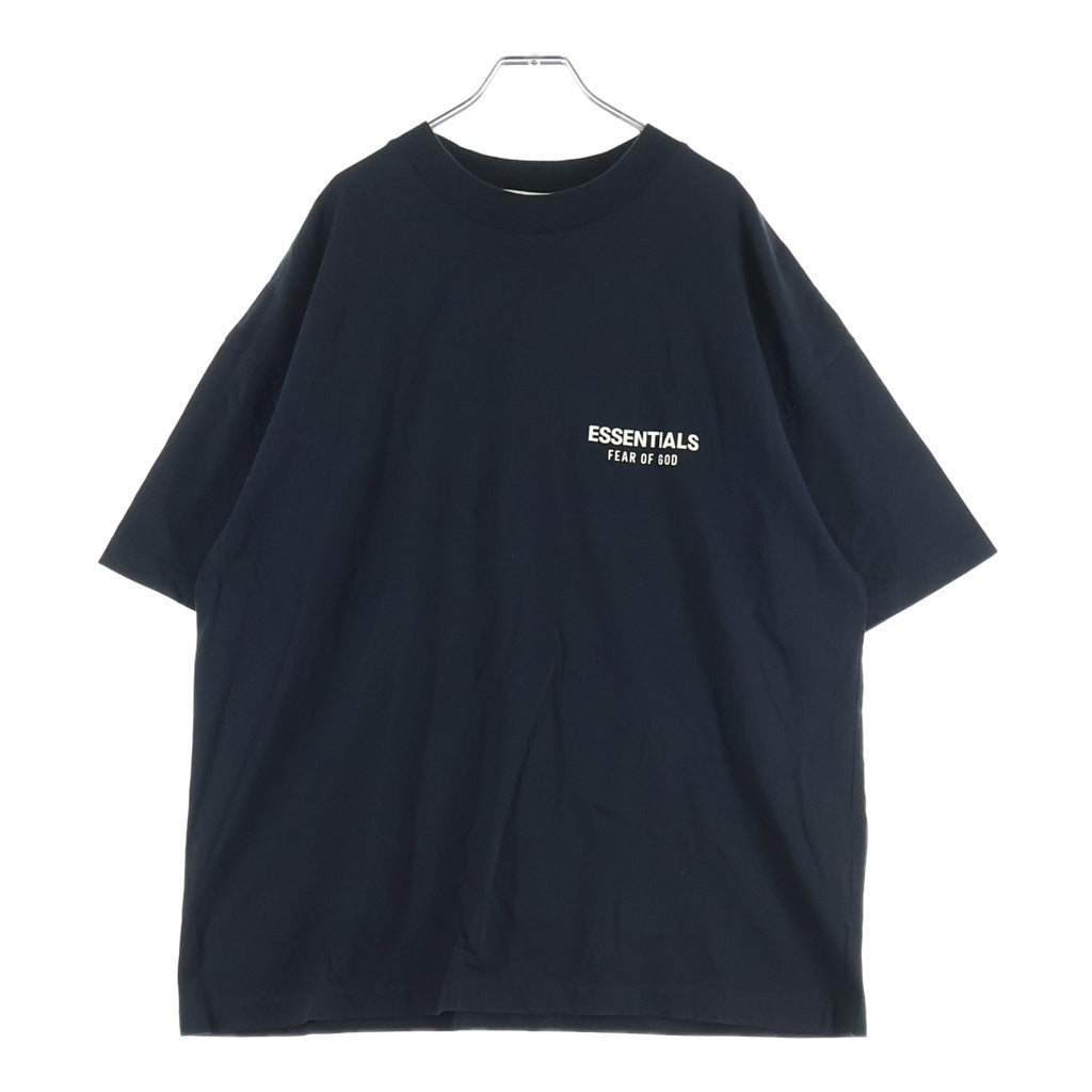 FEAR OF GOD ESSENTIALS(フィアオブゴッド エッセンシャルズ) フロントロゴデザイン クルーネック カットソー 半袖Tシャツ ブラック